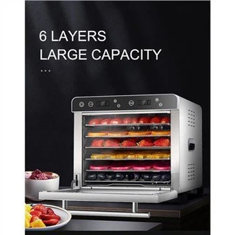 Elektrische roestvrijstalen dienbladen voedseldroger